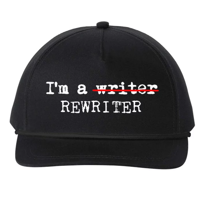 Wo I'm A Rewriter | This Is My Writing Tee VNeck Snapback Five-Panel Rope Hat