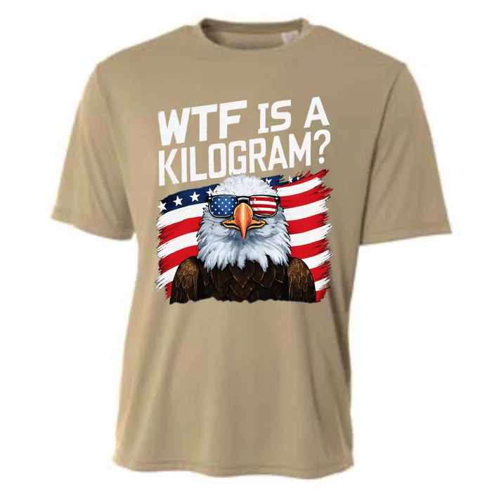 Wtf Is A Kilogram Funny 4th Of July Patriotic Eagle Usa Cooling Performance Crew T-Shirt