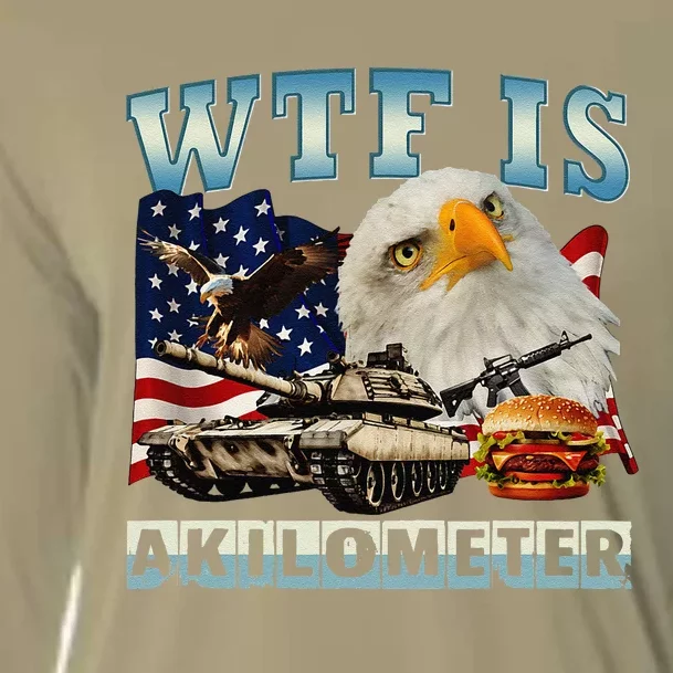 Wtf Is A Kilometer Eagle Badge American Signature Burger Cooling Performance Long Sleeve Crew