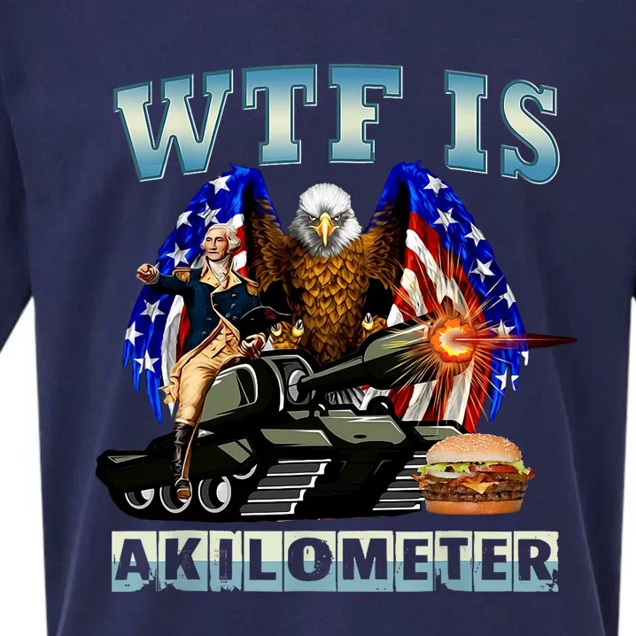 Wtf Is A Kilometer Eagle Badge American Signature Burger Sueded Cloud Jersey T-Shirt