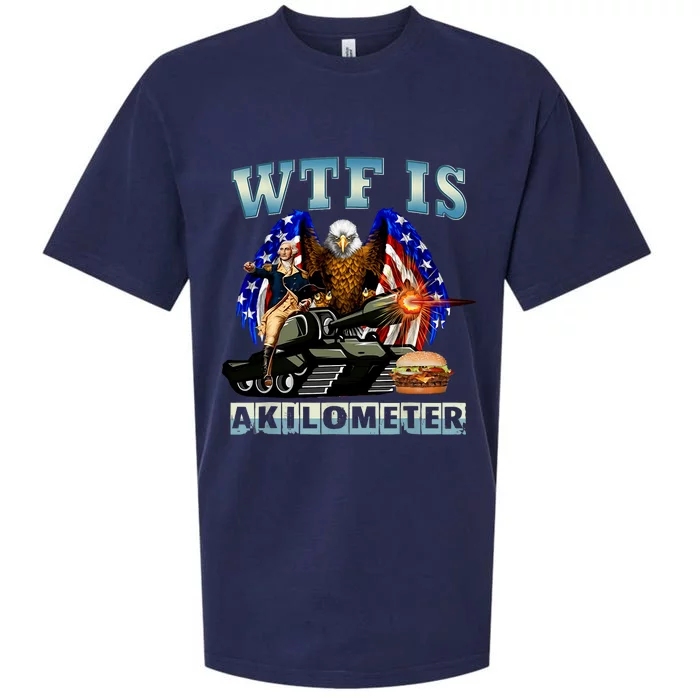 Wtf Is A Kilometer Eagle Badge American Signature Burger Sueded Cloud Jersey T-Shirt