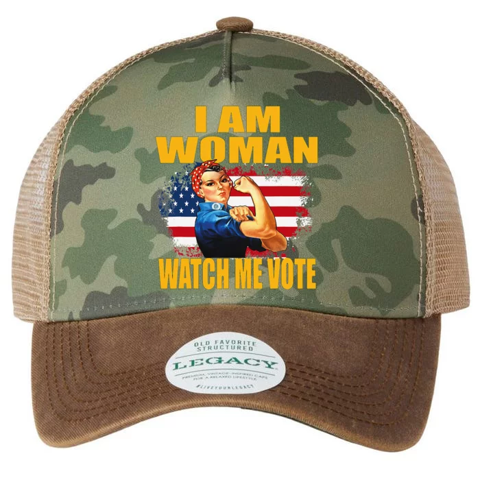 Woman I Am Woman Watch Me Vote Legacy Tie Dye Trucker Hat