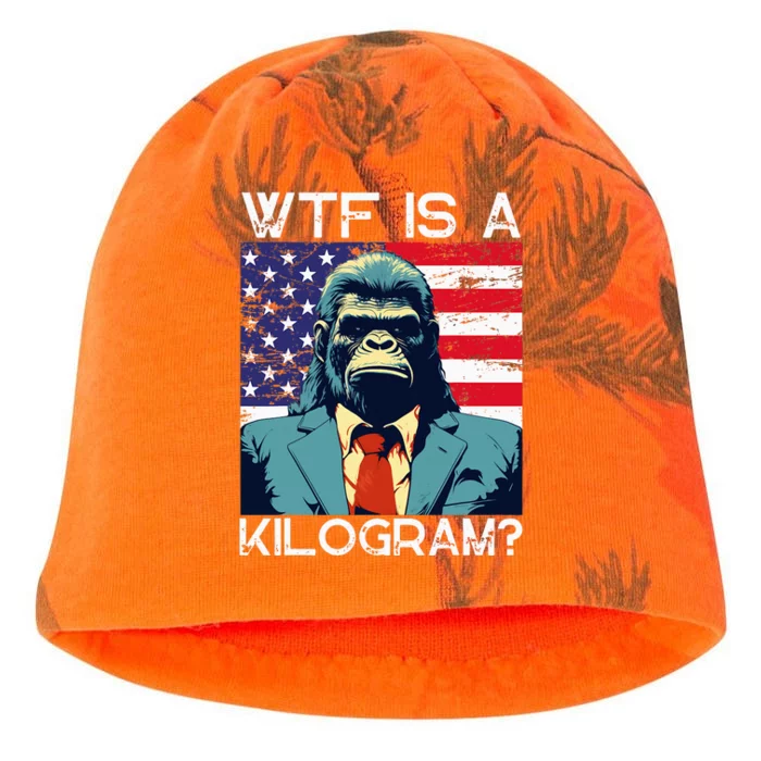 Wtf Is A Kilogram Bigfoot Political 4th Of July Usa Pride Kati - Camo Knit Beanie