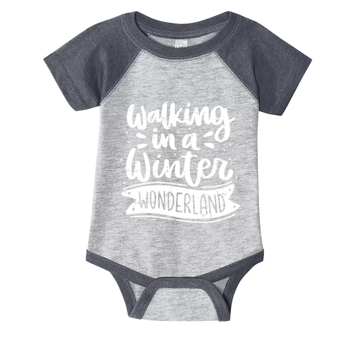 Walking In A Winter Wonderland Christmas Pajama Snow Xmas Infant Baby Jersey Bodysuit