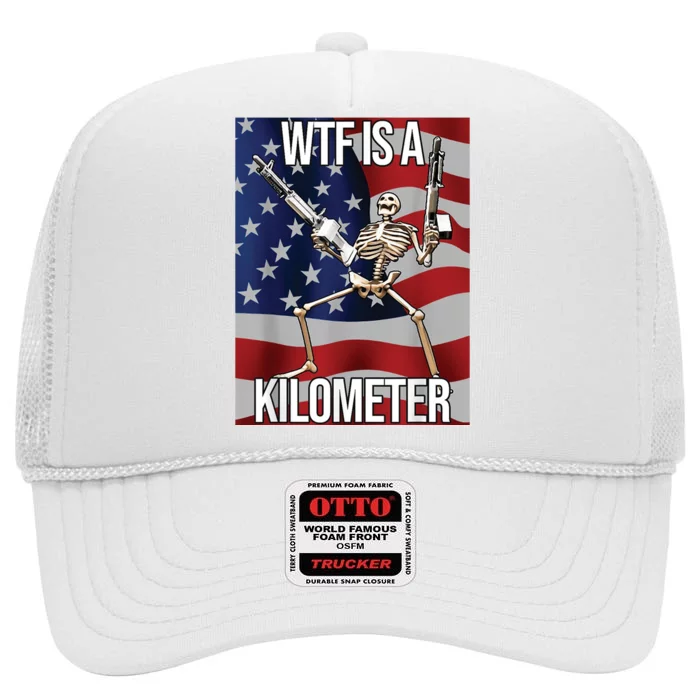 WTF Is A Kilometer High Crown Mesh Trucker Hat