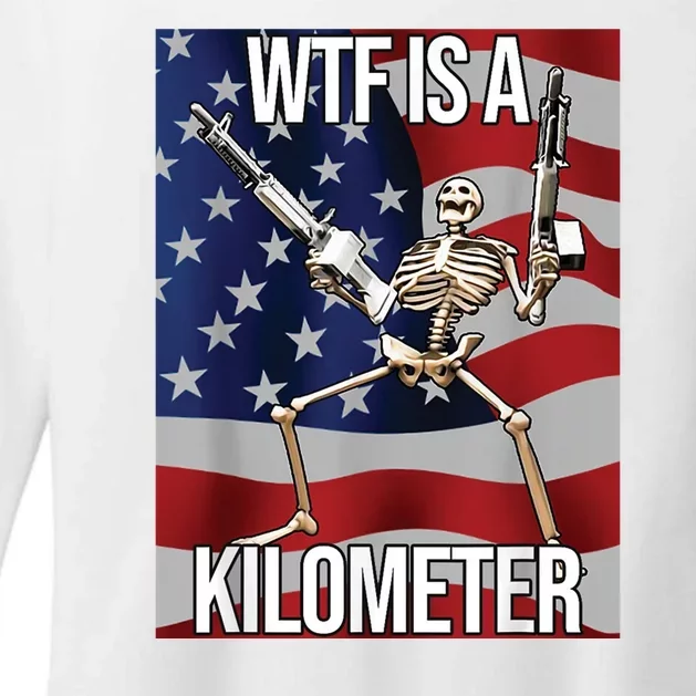 WTF Is A Kilometer Womens CVC Long Sleeve Shirt