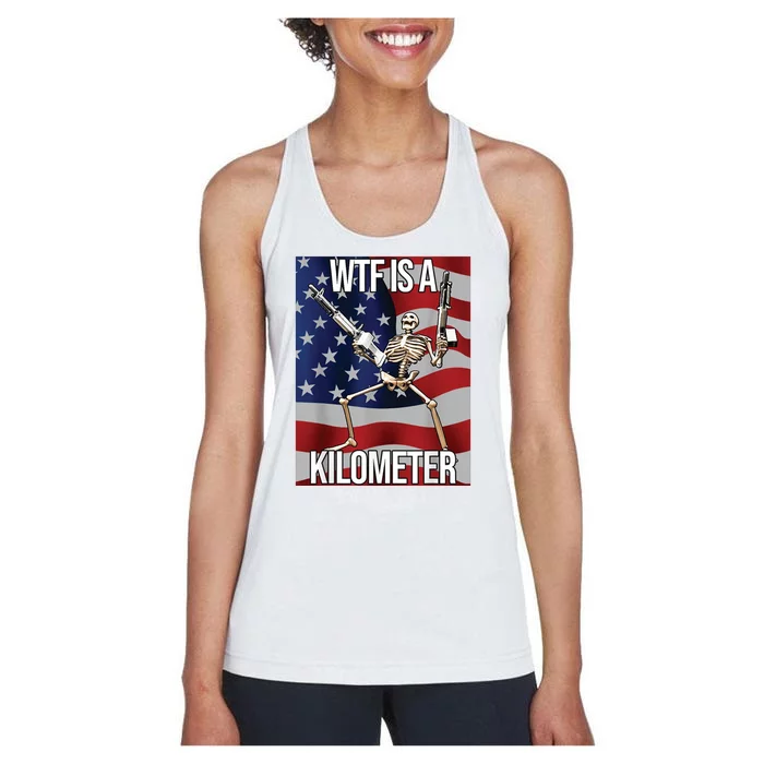 WTF Is A Kilometer Women's Racerback Tank