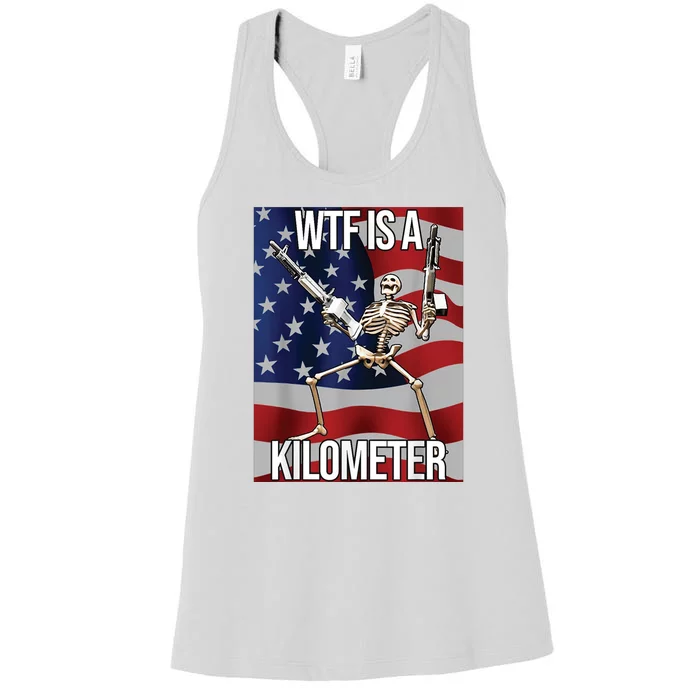 WTF Is A Kilometer Women's Racerback Tank