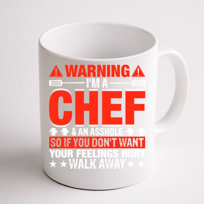 Warning Im An Asshole So If You Adult Humor Cute Gift Front & Back Coffee Mug