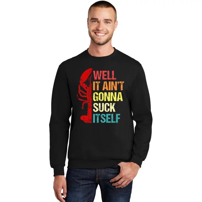 Well It Aint Gonna Suck Itself Cajun Crawfish Boil Vintage Sweatshirt