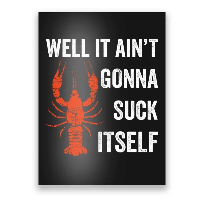 Well It AinT Gonna Suck Itself Crawfish Mardi Gras Gift Poster