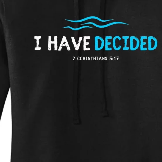 Water Immersion Baptism Baptized Women's Pullover Hoodie