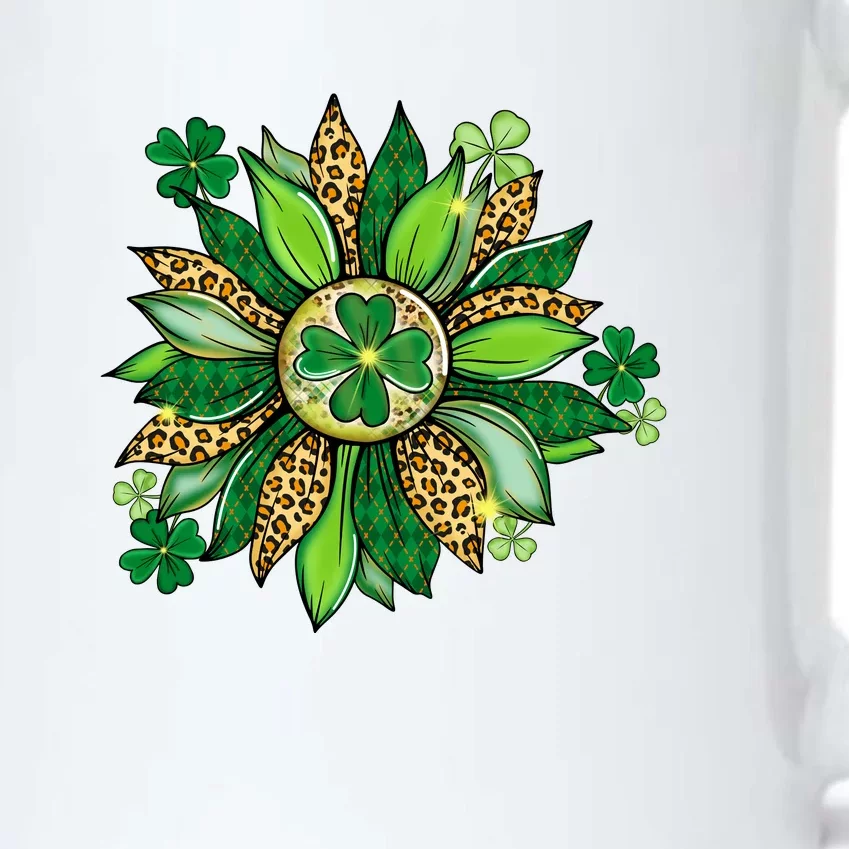 Women's Irish Blessing In Green Sunflower St. Patricks Day Black Color Changing Mug