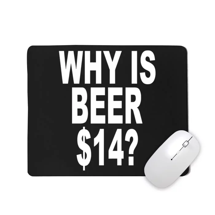 Why Is Beer $14 Mousepad