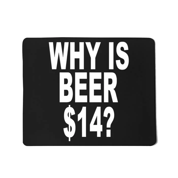 Why Is Beer $14 Mousepad