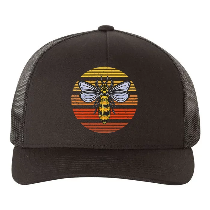 Wasp Insect Bird Lover Gift Vintage Retro Wasp Yupoong Adult 5-Panel Trucker Hat