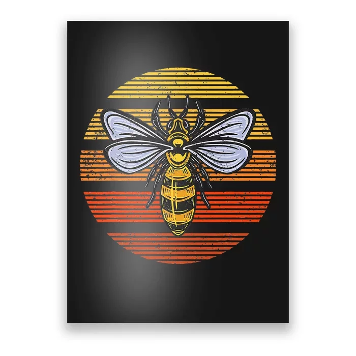 Wasp Insect Bird Lover Gift Vintage Retro Wasp Poster