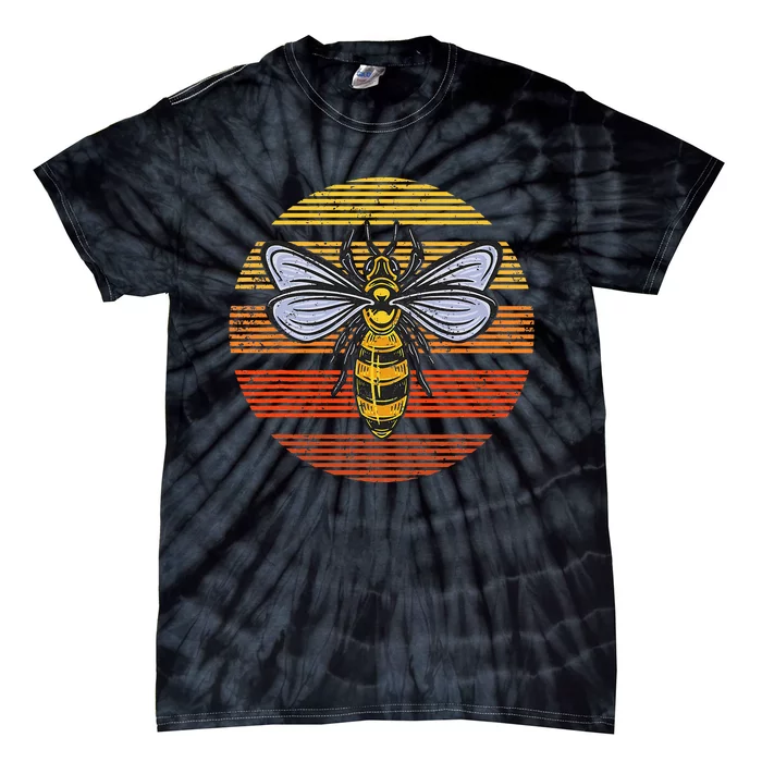 Wasp Insect Bird Lover Gift Vintage Retro Wasp Tie-Dye T-Shirt