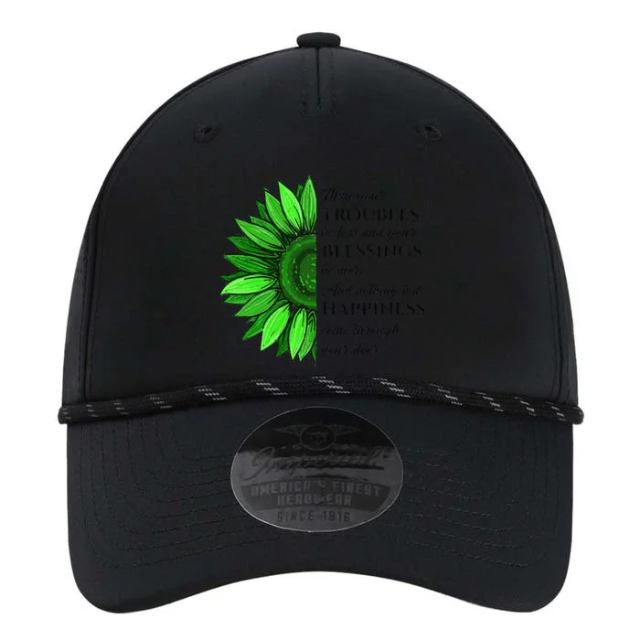 Women's Irish Blessing In Green Sunflower, St. Patricks Day Performance The Dyno Cap