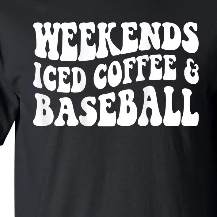 Weekends Iced Coffee Baseball Tall T-Shirt