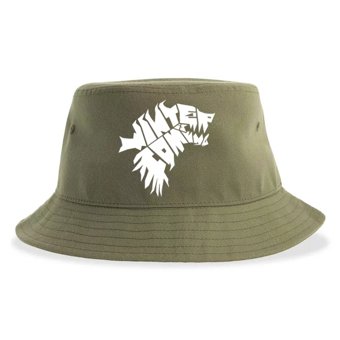 Winter Is Coming Dire Wolf Sustainable Bucket Hat