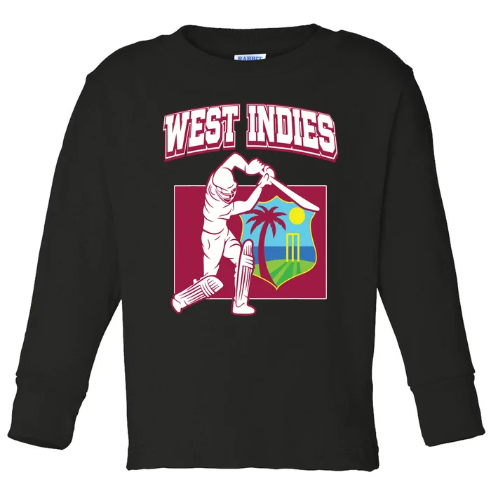 West Indies Cricket 2024 Jersey Cool Cricket Windies Toddler Long Sleeve Shirt