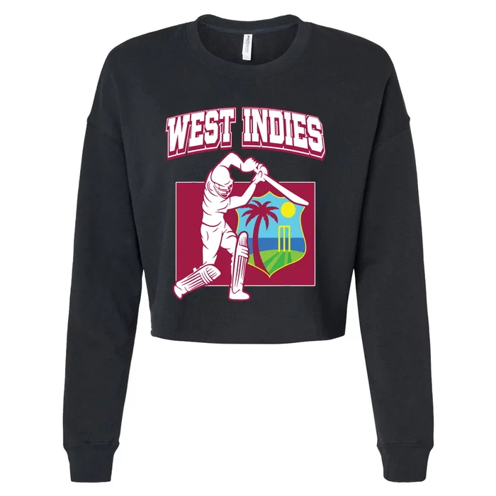 West Indies Cricket 2024 Jersey Cool Cricket Windies Cropped Pullover Crew