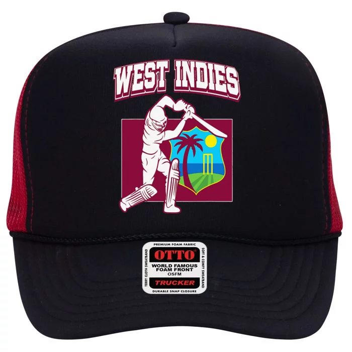 West Indies Cricket 2024 Jersey Cool Cricket Windies High Crown Mesh Trucker Hat