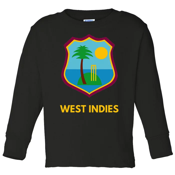 West Indies Cricket Fan Supporter Toddler Long Sleeve Shirt