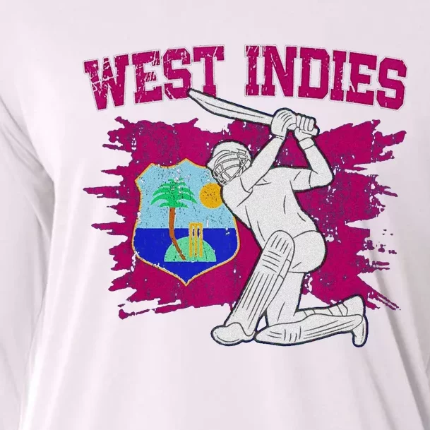 West Indies Cricket 2024 Supporters Cool Cricket Fans Cooling Performance Long Sleeve Crew