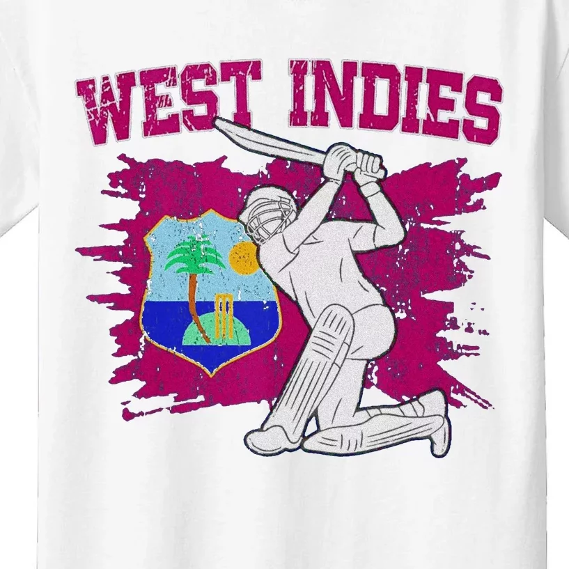 West Indies Cricket 2024 Supporters Cool Cricket Fans Kids T-Shirt