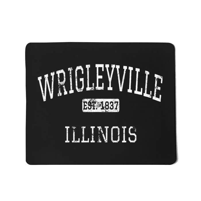 Wrigleyville Illinois Chicago Il Vintage Mousepad