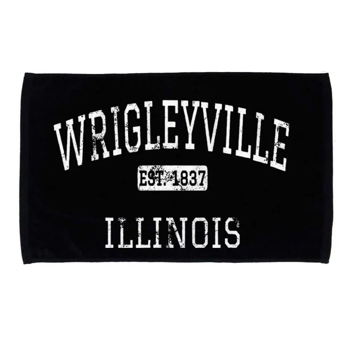 Wrigleyville Illinois Chicago Il Vintage Microfiber Hand Towel