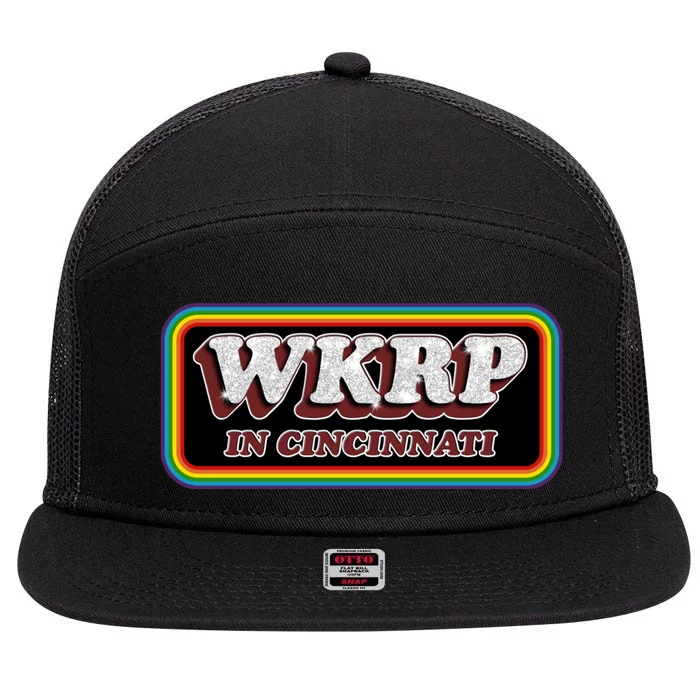 WKRP In Cincinnati First Annual WKRP Thanksgiving Day Turkey Drop 7 Panel Mesh Trucker Snapback Hat