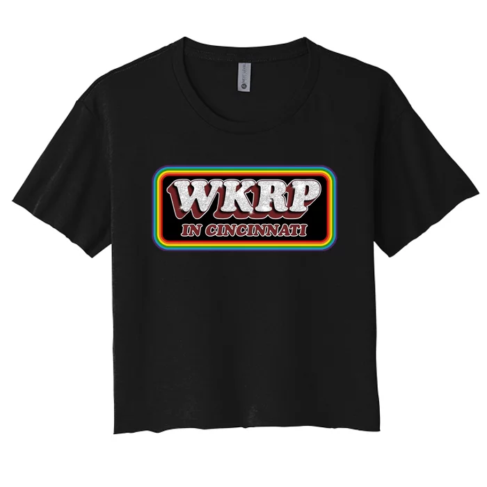 WKRP In Cincinnati First Annual WKRP Thanksgiving Day Turkey Drop Women's Crop Top Tee