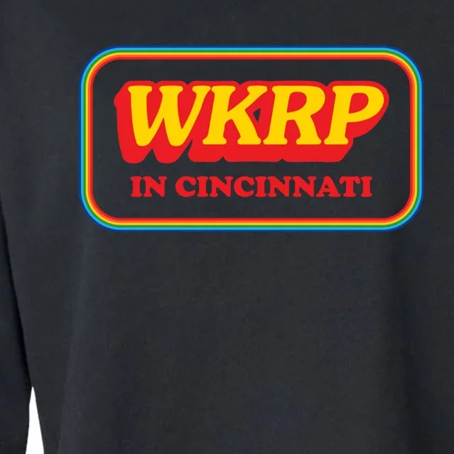 WKRP In Cincinnati First Annual WKRP Thanksgiving Day Turkey Drop Cropped Pullover Crew