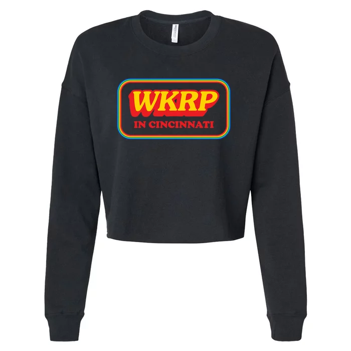 WKRP In Cincinnati First Annual WKRP Thanksgiving Day Turkey Drop Cropped Pullover Crew