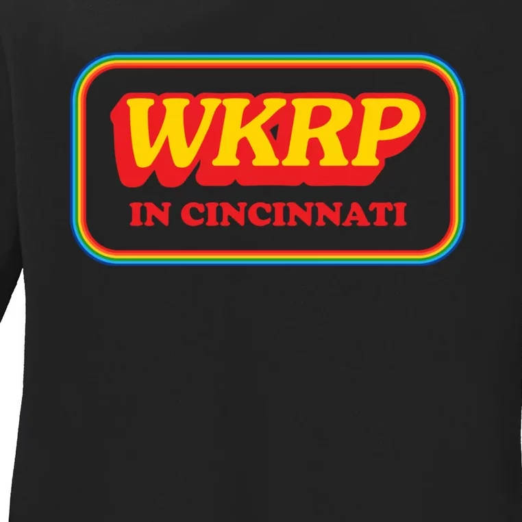 WKRP In Cincinnati First Annual WKRP Thanksgiving Day Turkey Drop Ladies Long Sleeve Shirt