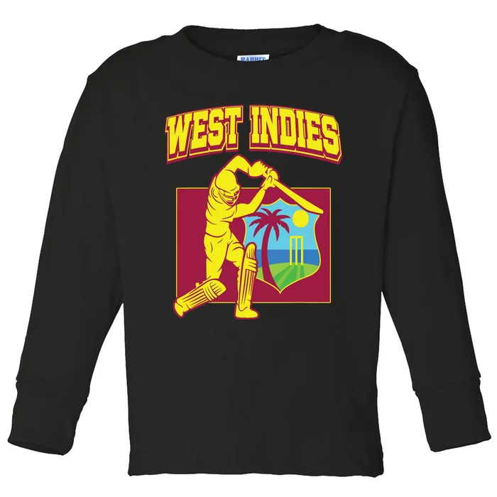 West Indies Cricket 2024 Jersey Cool Windies Cricket Toddler Long Sleeve Shirt