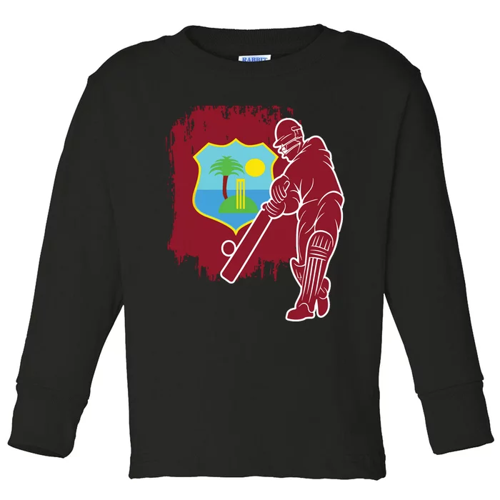 West Indies Cricket 2024 Jersey Cool T20 Cricket Windies Toddler Long Sleeve Shirt