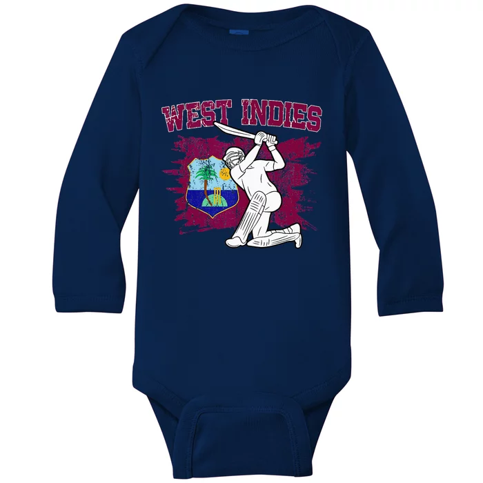 West Indies Cricket 2024 Supporters Baby Long Sleeve Bodysuit