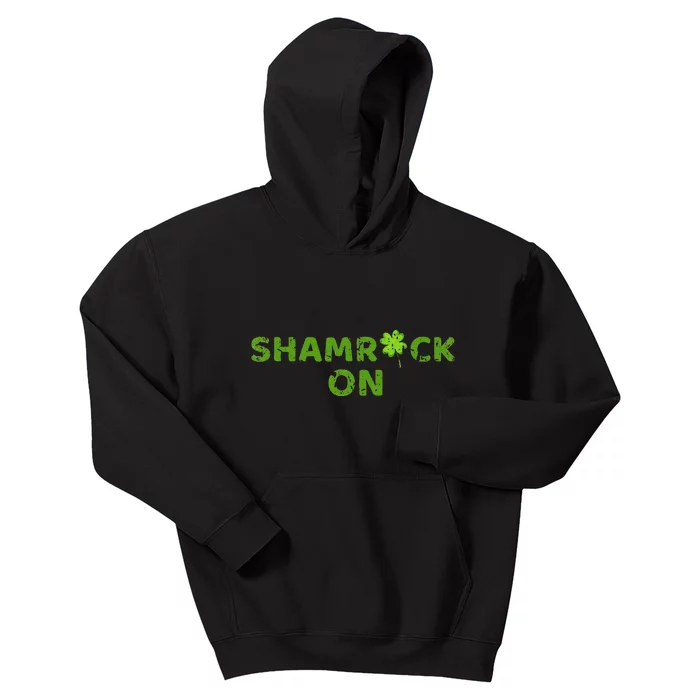 Women Irish Culture Shamrock On Design St. Patricks Day Kids Hoodie