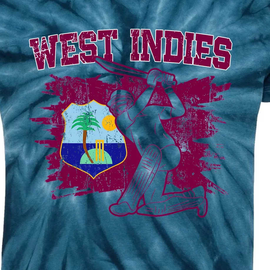 West Indies Cricket 2024 Jersey Cool Cricket Windies Kids Tie-Dye T-Shirt