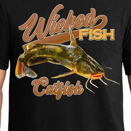 Wicked Fish Catfish Fishing Pajama Set