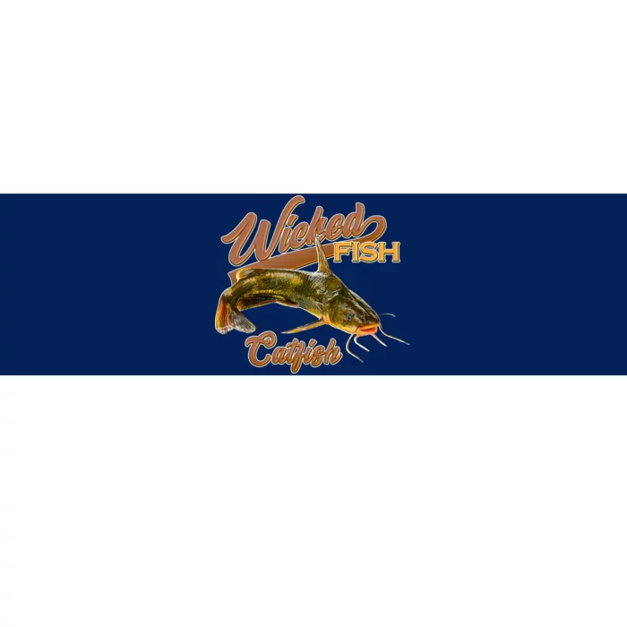 Wicked Fish Catfish Fishing Bumper Sticker