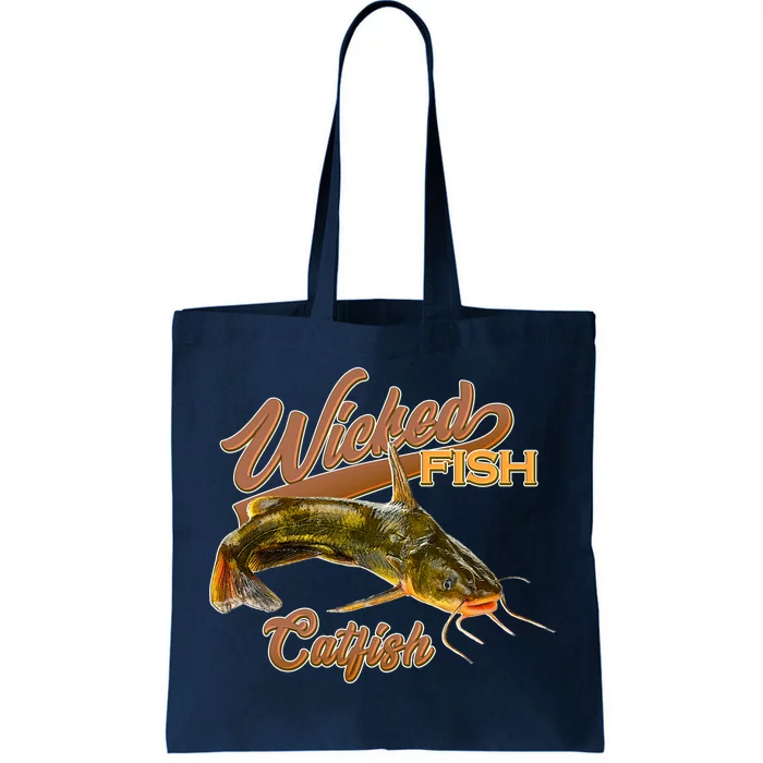 Wicked Fish Catfish Fishing Tote Bag