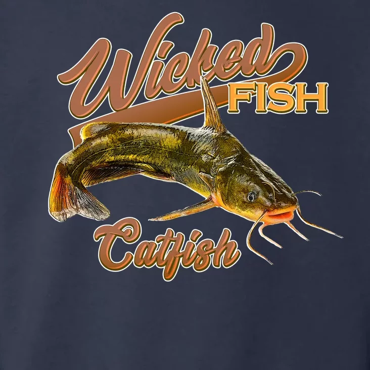 Wicked Fish Catfish Fishing Toddler Hoodie