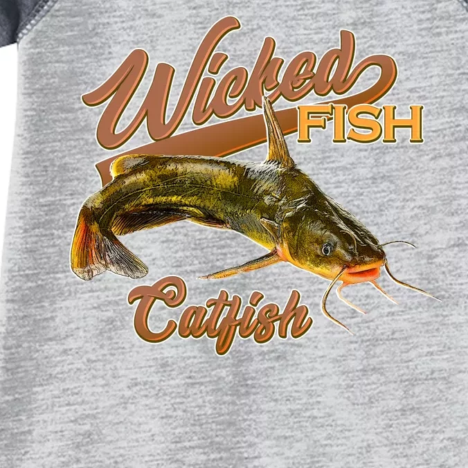 Wicked Fish Catfish Fishing Infant Baby Jersey Bodysuit