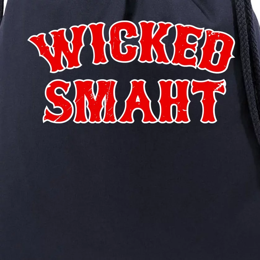 Wicked Smaht Smart Boston Massachusetts Drawstring Bag
