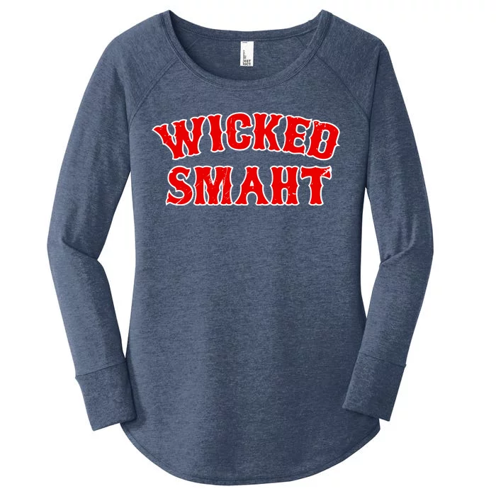 Wicked Smaht Smart Boston Massachusetts Women’s Perfect Tri Tunic Long Sleeve Shirt